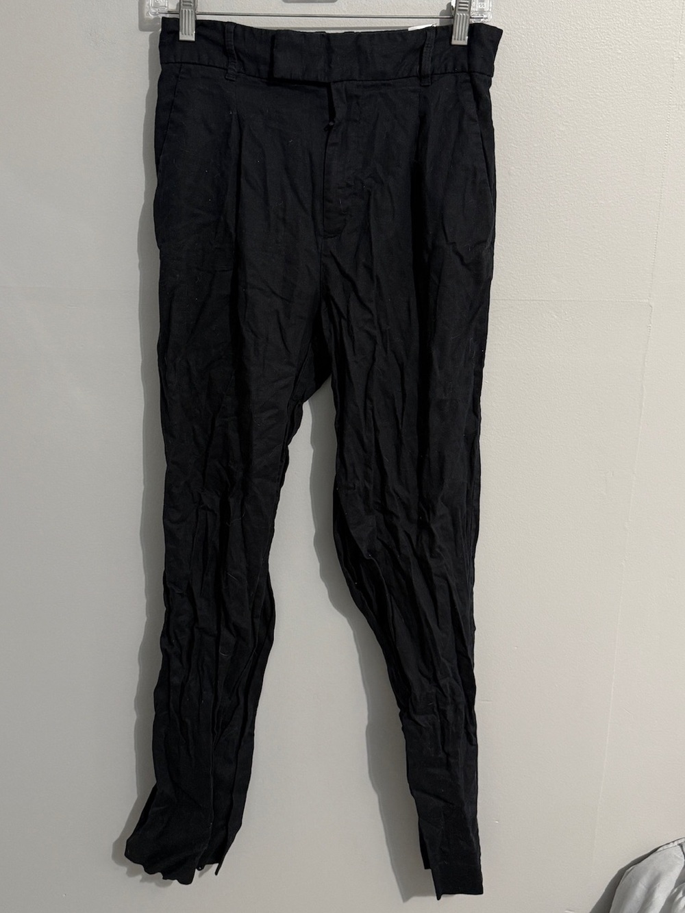 Banana Republic Pants Womens 6 Wide Leg High Rise Linen Blend Neutral coastal